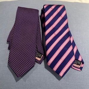 Thomas pink woven in England Ties